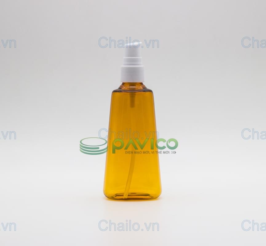 Chai nhựa pet đựng mỹ phẩm đầu bơm kem, xịt phun sương