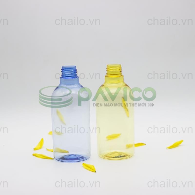 Chai nhựa pet tròn 350ml đựng sữa tắm dầu gội