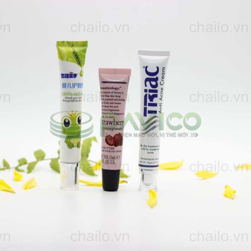 Vỏ tuýp nhựa nắp nhựa acrylic 10ml 15ml 20ml T-13