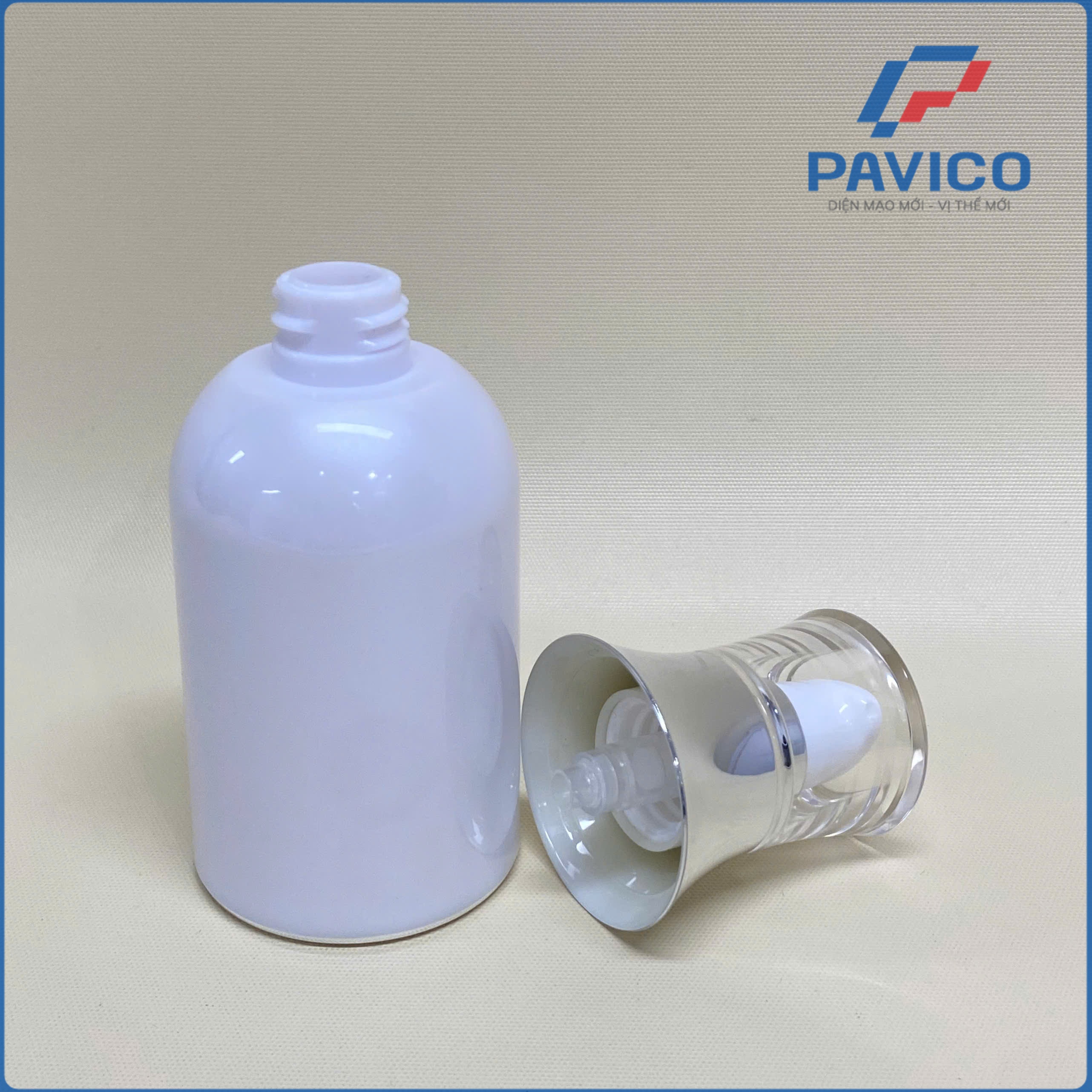 Bộ chai nhựa 50ml trắng ngọc trai (XT50)