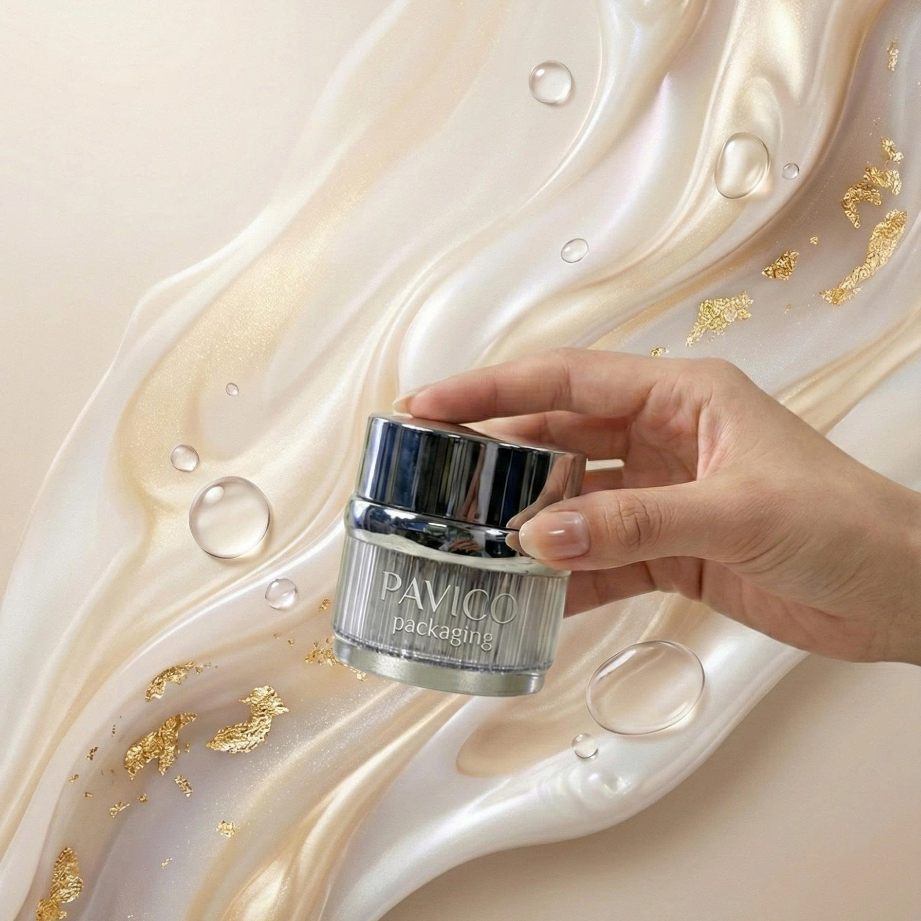 Hũ kem PS mạ bạc cao cấp