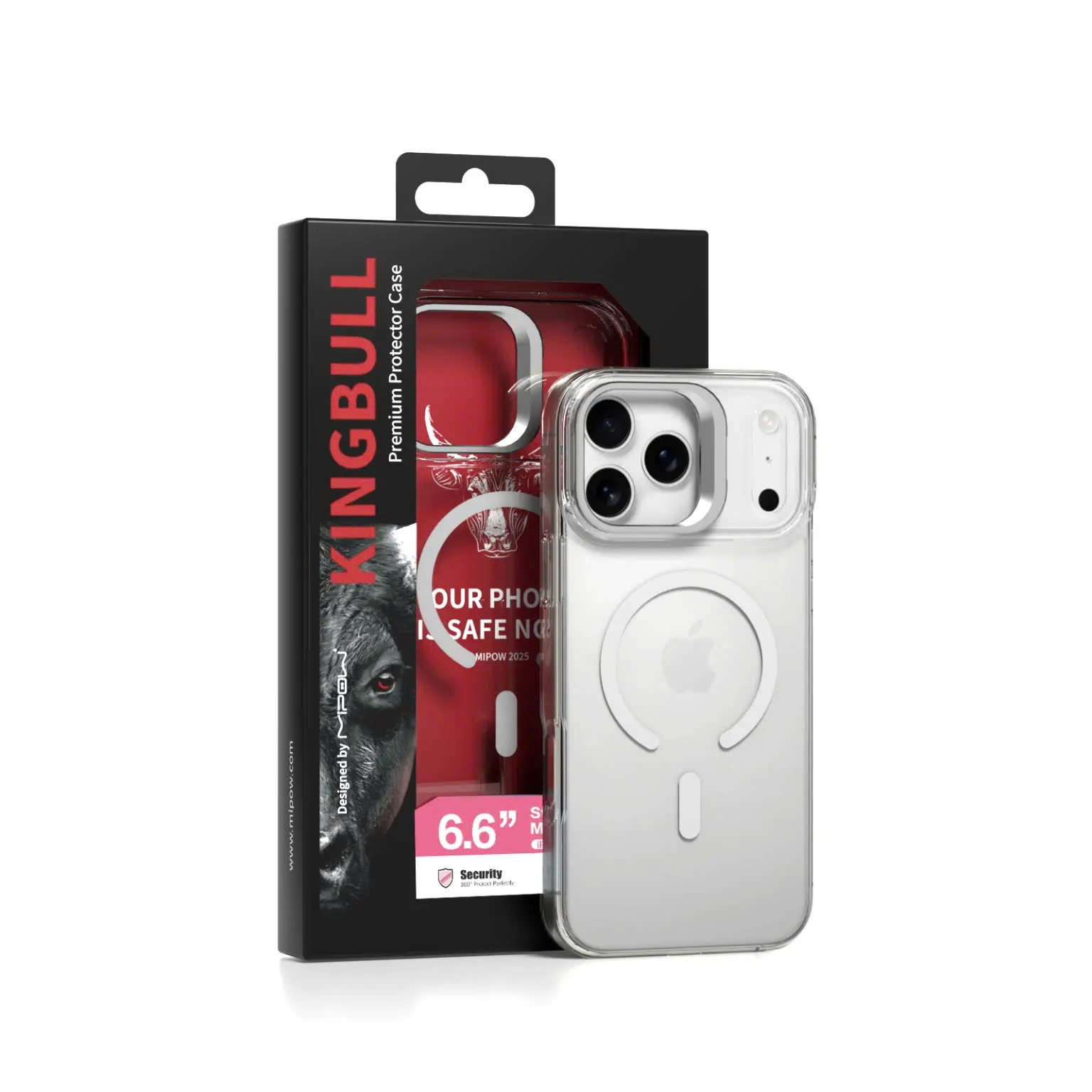 op-lung-magsafe-mipow-kingbull-tempered-glass-standx-transparent-iphone-17-serie