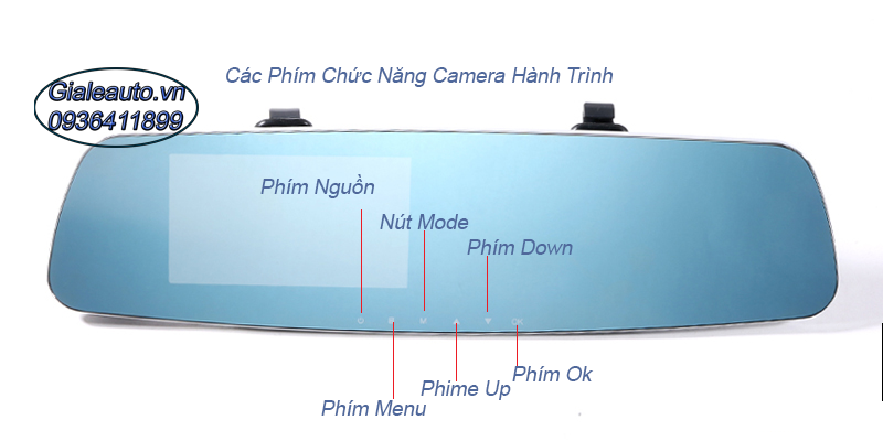 Camera hanh trinh tren guong hai cam 