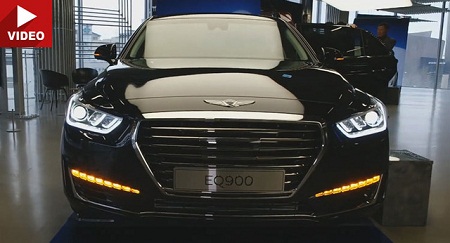 Cận cảnh xe sang Genesis G90 của Hyundai Cận cảnh xe sang Genesis G90 của Hyundai