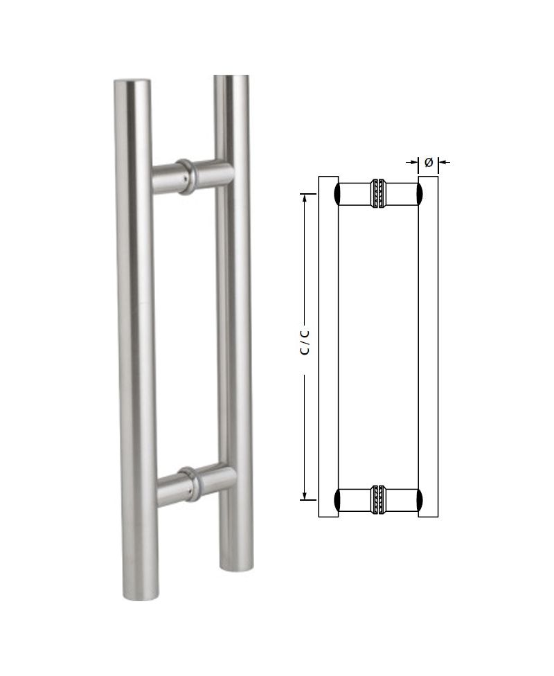 Tay nắm kéo đẩy cửa chính 160cm Hafele 903.01.808
