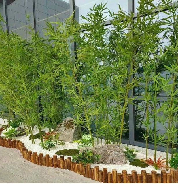 cây trúc giả trang trí quán cafe