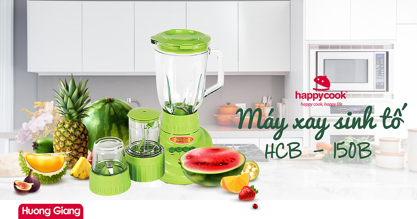 Máy xay sinh tố Happycook HCB - 150B – Chất lượng đi đôi với giá tốt