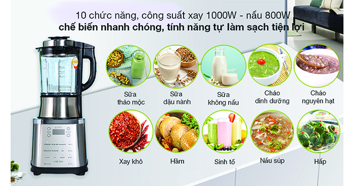 Máy làm sữa hạt UNIE V8S