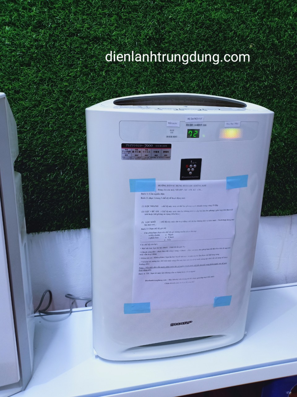 <35m2 - Máy lọc không khí KC-A50-W có bù ẩm thông minh