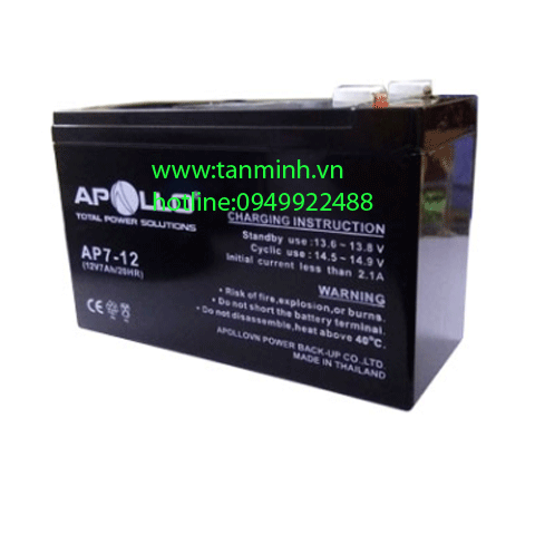 Ắc quy Apollo 12V 7Ah, AP7-12