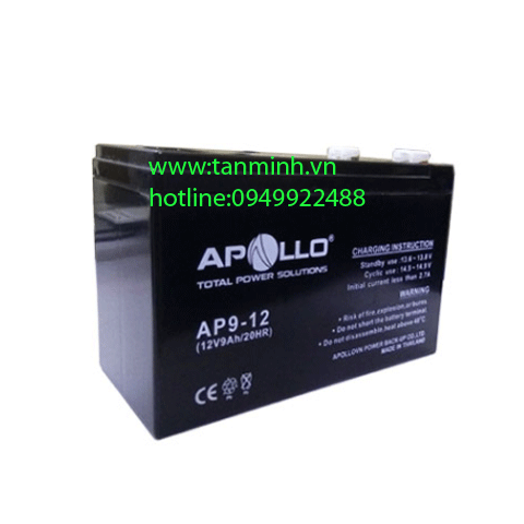 Ắc quy Apollo 12V 9Ah, AP9-12