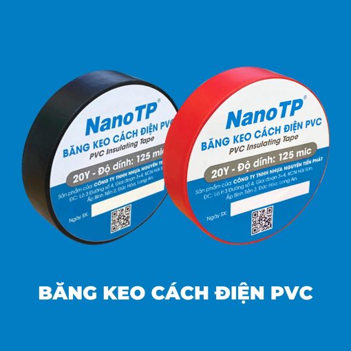 Băng keo điện Nano Tiến Phát 125Mic100yard