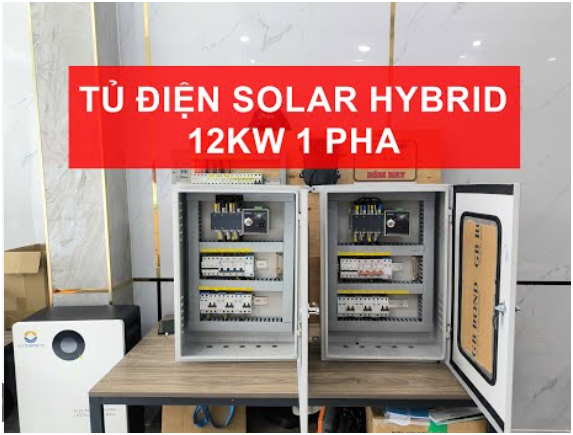 TỦ ĐIỆN HYBRID 1 PHA 220V CÔNG SUẤT 12 Kw ( 3 STRING)