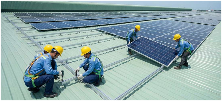lắp đặt hệ thống solar dành cho mái tôn