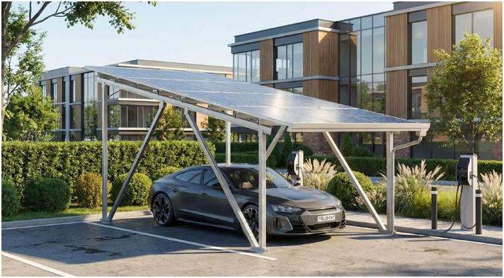 lắp đặt hệ thống solar dành cho nhà xe, trạm sạc