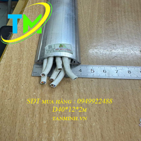 Ghen bán nguyệt nhôm D40(40x12mm)
