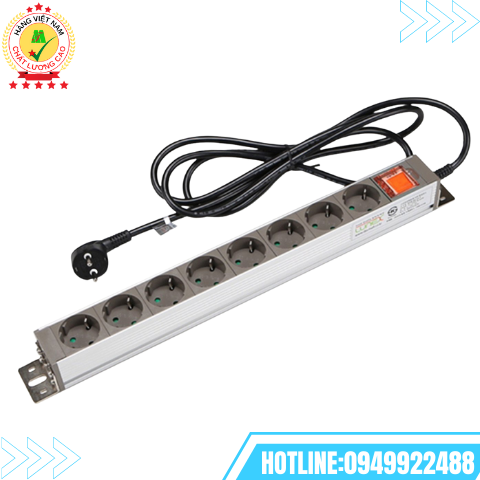 Ổ cắm PDU 220v 16A 8 Hole