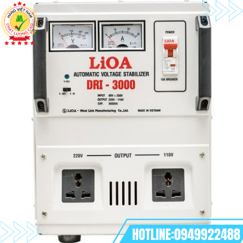 Ổn áp LiOA 1 pha 3kVA DRI-3000II