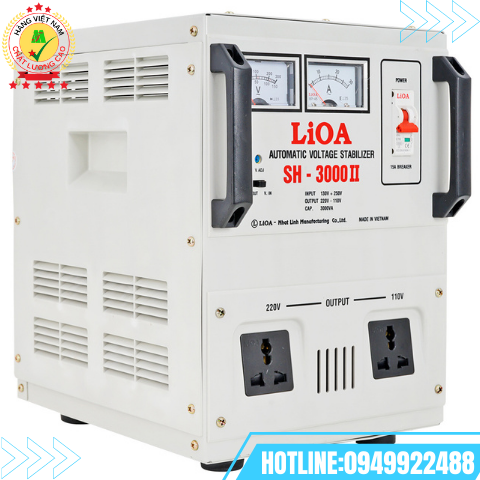 ỔN ÁP LIOA 3kVA SH-3000II LOẠI 1 PHA