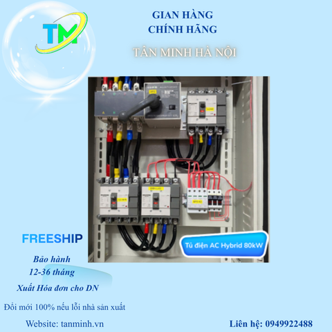 TỦ ĐIỆN HYBRID 3 PHA 380V CÔNG SUẤT 80Kw
