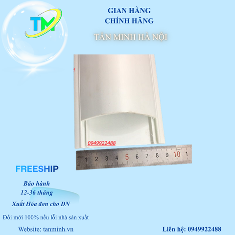 Ống luồn dây dạng bán nguyệt D90  TRẮNG (90x22)