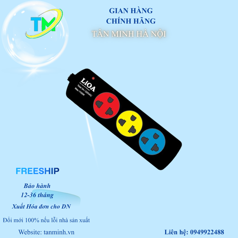 Ổ CẮM LIOA CHỊU NHIỆT CHỐNG CHÁY  3TN5.2.5 LOẠI DÀI 5M