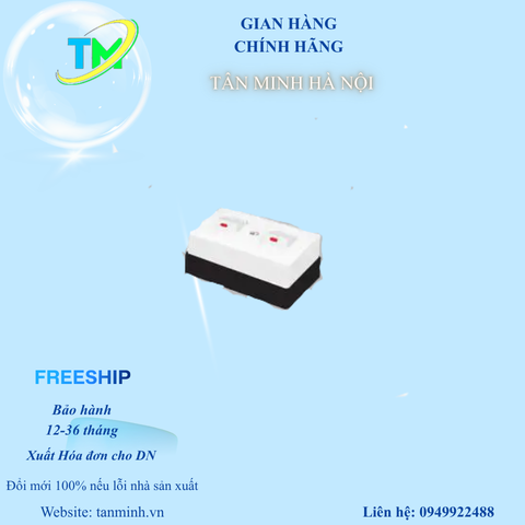 Hộp nổi có 2 công tắc 1 chiều 10A - HN2X2S