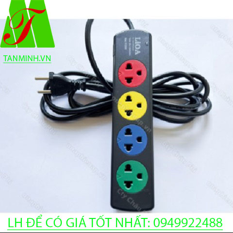 Ổ CẮM ĐIỆN LIOA 4 LỖ CHỊU NHIỆT CHỐNG CHÁY NỔ 4TN3.3.5