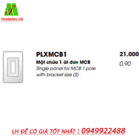 Mặt chứa 1 át đôi MCB LIOA - PLXMCB2