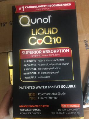 Bổ sung CoQ10 dạng nước Qunol Liquid Superior Absorption CoQ10 900ml