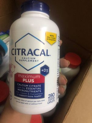 Viên uống bổ sung Canxi Citracal Maximum Calcium Citrate +D3 280 viên