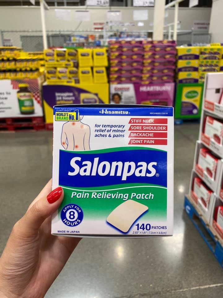 Miếng dán Salonpas giảm đau hàng nhập khẩu Hitsamitsu Salonpas 140 miếng