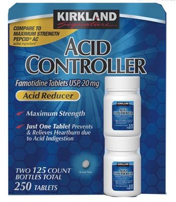 Viên uống kiểm soát Axit dạ dày Kirkland Signature Acid Controller 20mg 2×125 viên