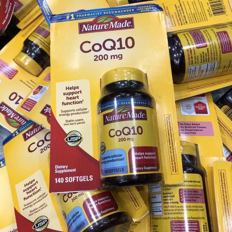 Bổ sung CoQ10 tốt cho tim mạch Nature Made CoQ10 200mg 140 viên