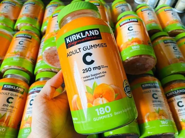 Kẹo dẻo bổ sung vitamin C cho người lớn Kirkland Signature Adult Gummies C 250mg 180 viên