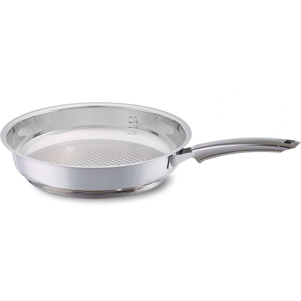 CHẢO FISSLER INOX CRISPY STEELUX PREMIUM 28 CM