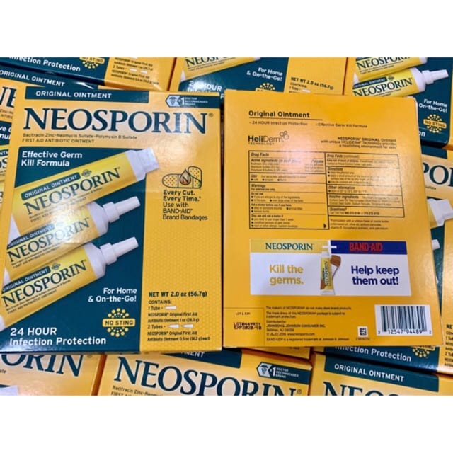 Kem mỡ kháng viêm, liền sẹo Neosporin Original Ointment (Set 3)
