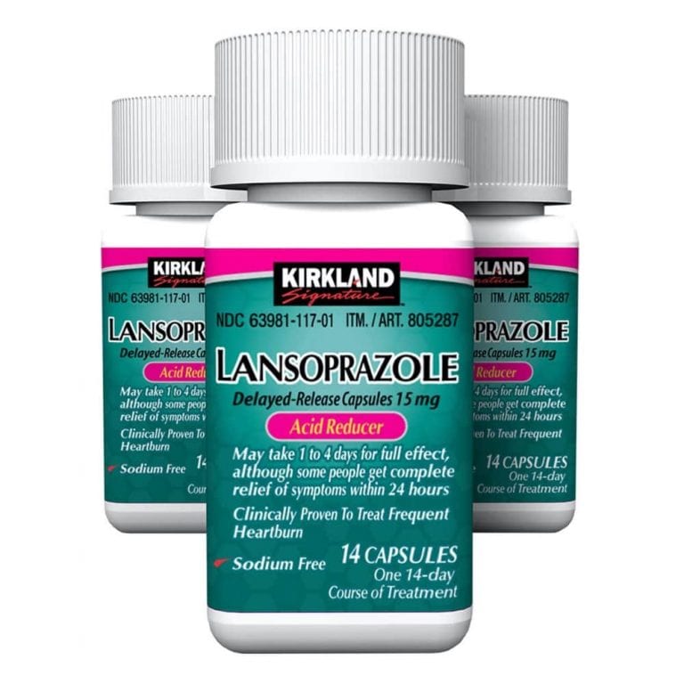 Viên uống giảm axit dạ dày, ợ nóng Kirkland Signature Lansoprazole 42 Capsules