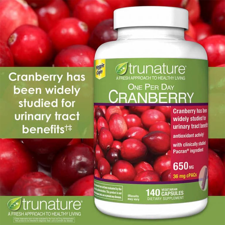 Viên uống hỗ trợ đường tiết niệu Trunature Cranberry 650mg 140 viên