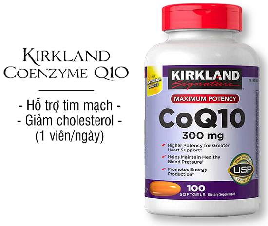 Viên hỗ trợ tim mạch Kirkland Signature CoQ10 300mg 100 viên