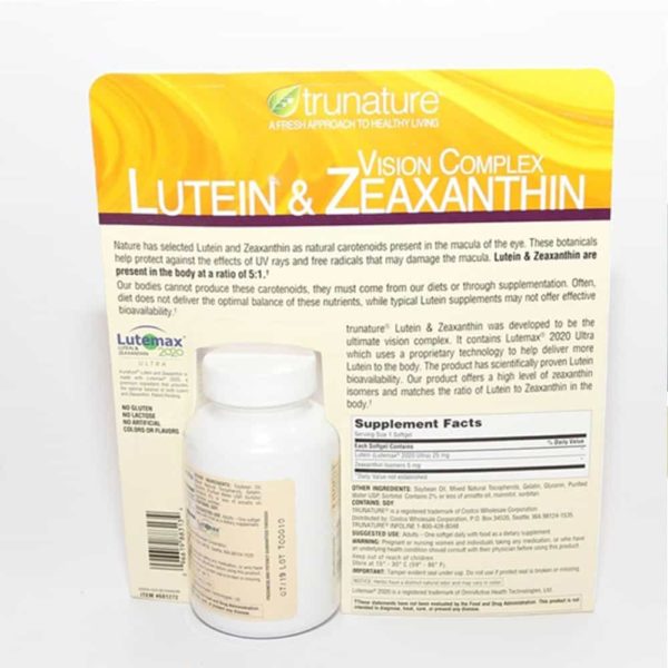 Viên uống sáng mắt trunature Vision Complex Lutein & Zeaxanthin 140 viên