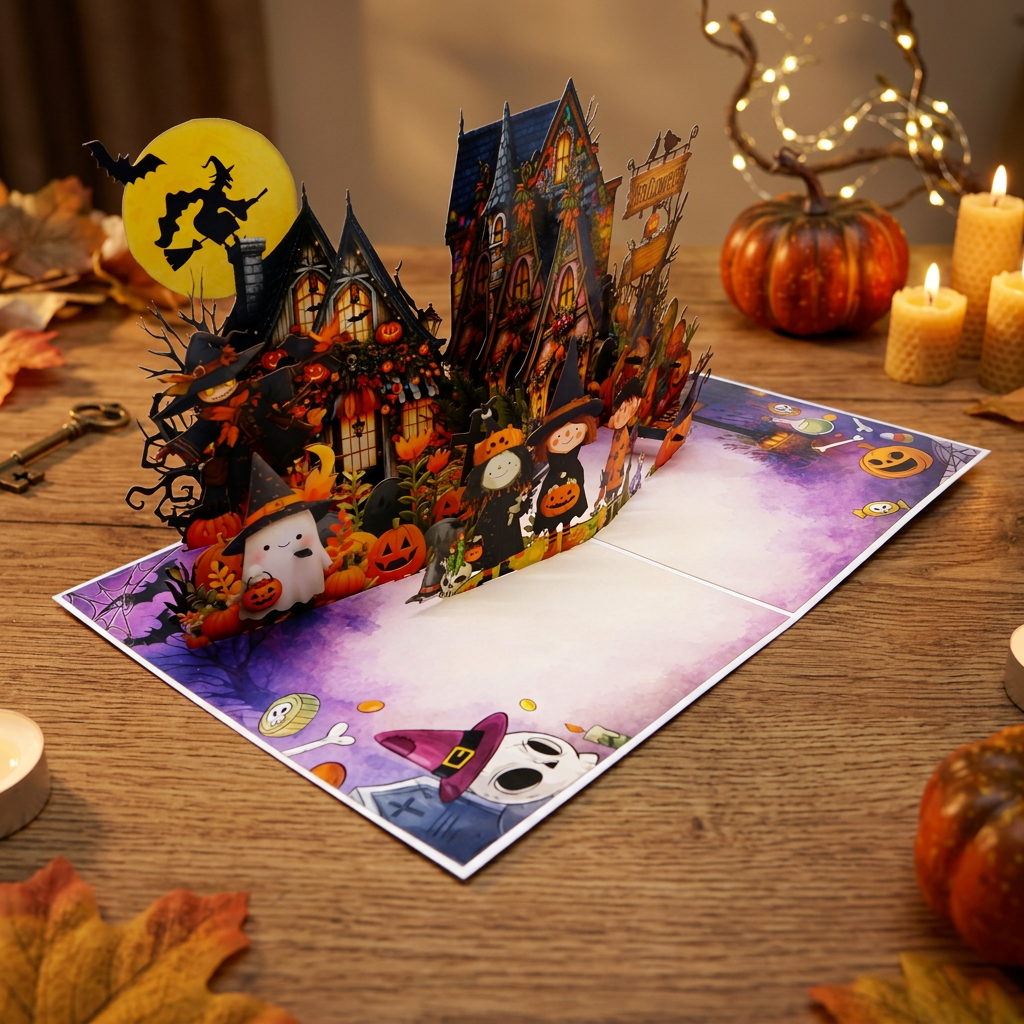 Halloween 3D Pop Up Greeting Card