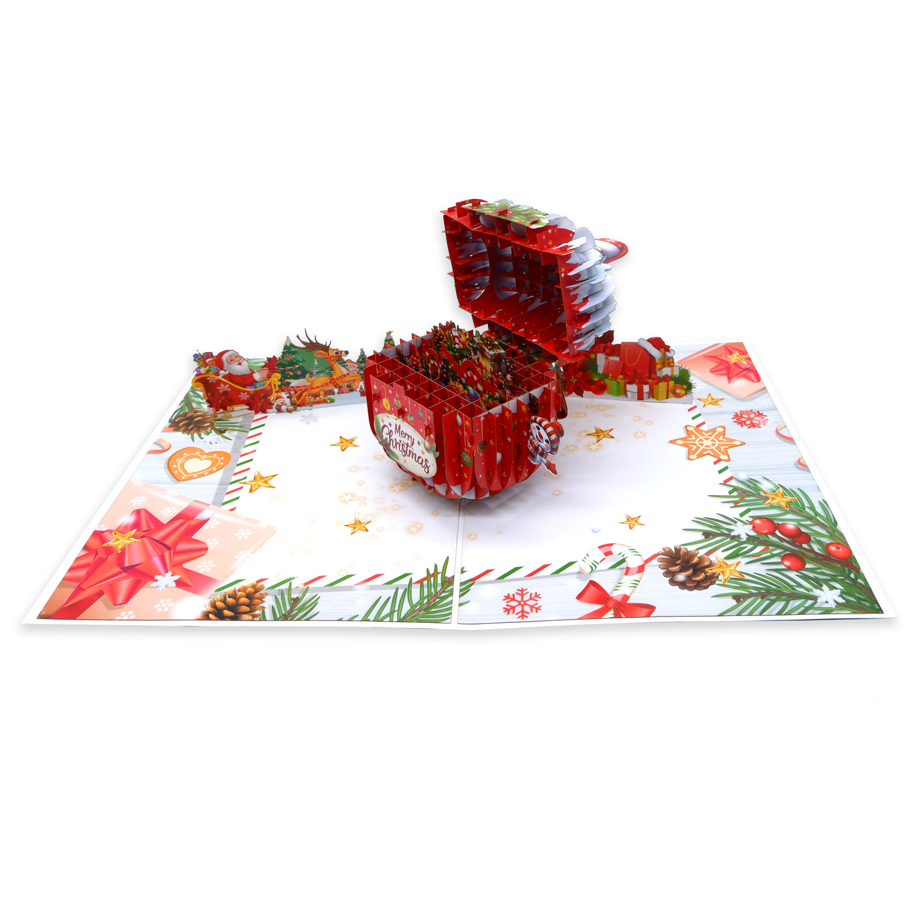 3D Christmas Santa Pop Up Card