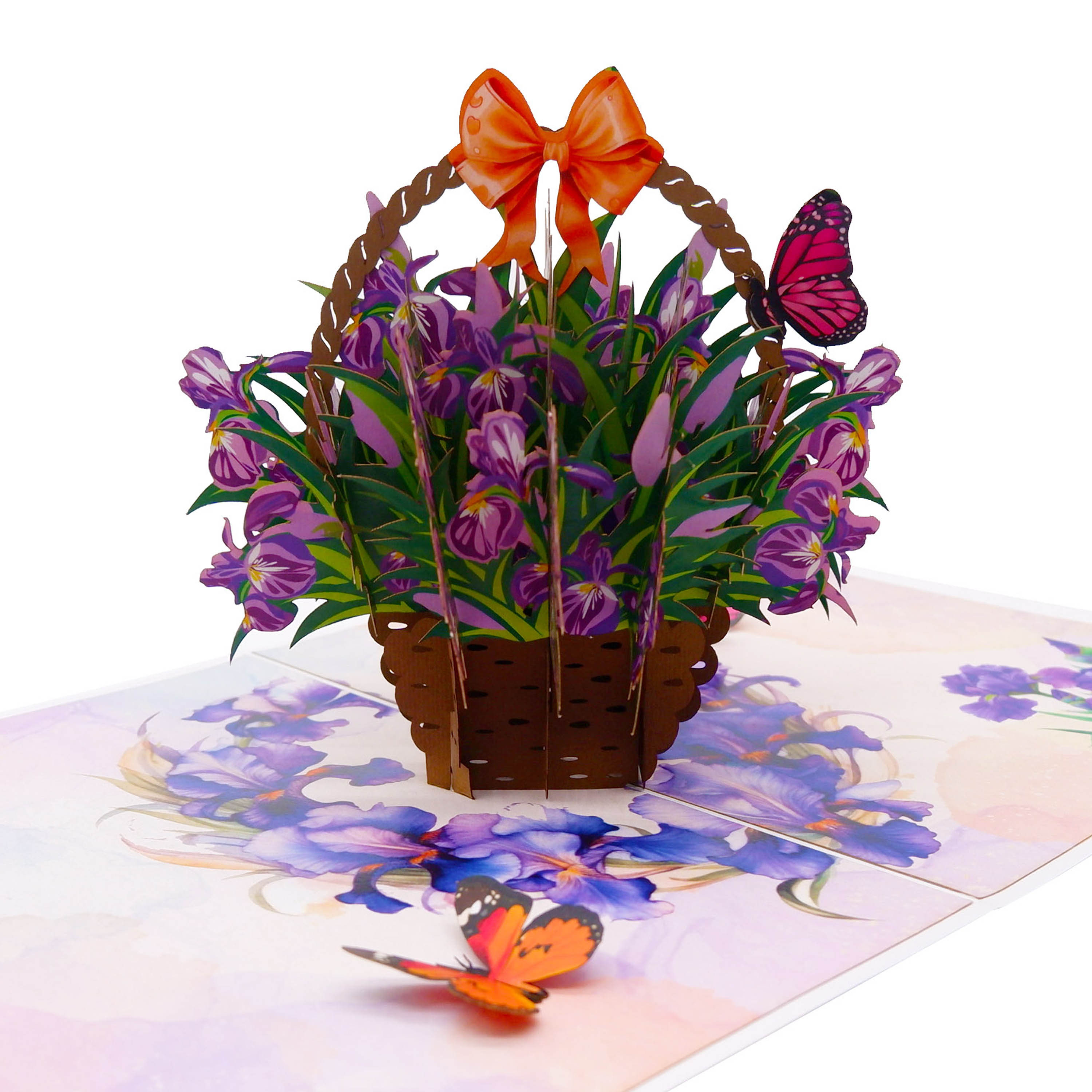 Iris Basket 2 Pop Up Card