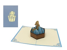 Birthday Pug Pop Up Card