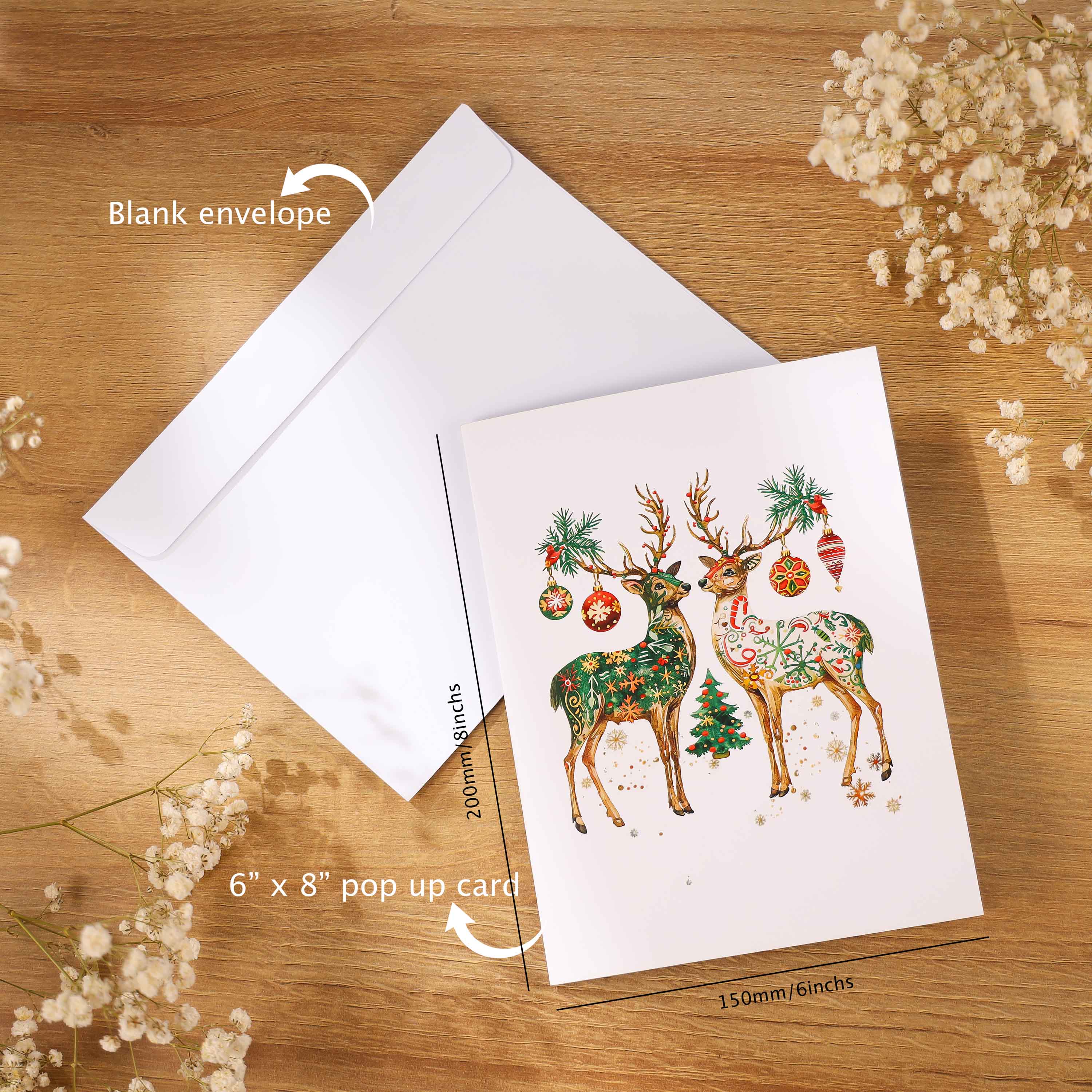 Reindeers Christmas Pop Up Card
