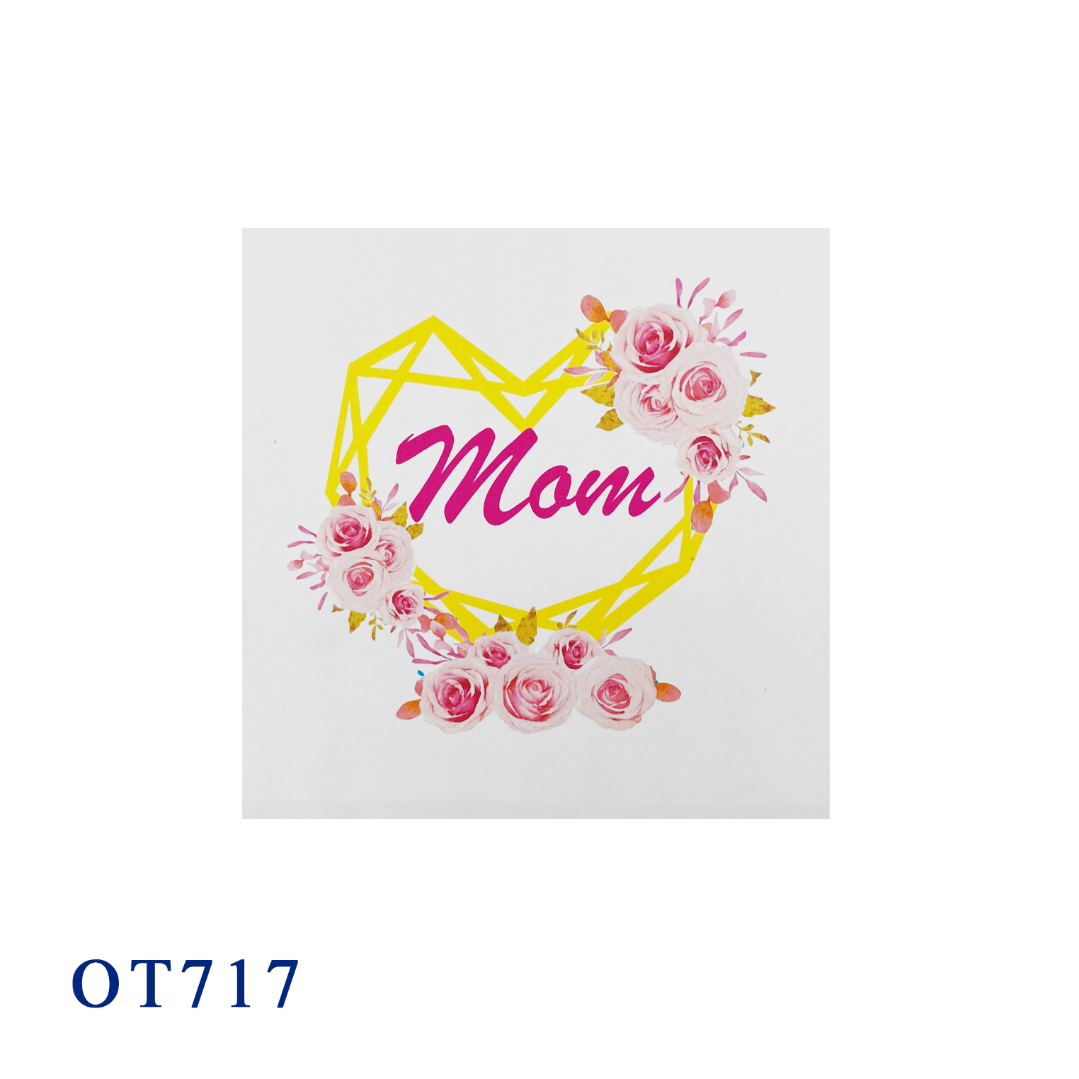 Crystal Heart Mom Pop Up Card