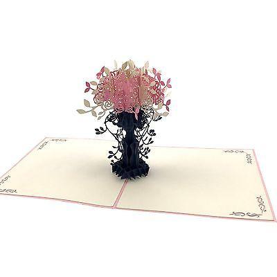 VASE OF FLOWERS 4 POP UP 3D CARD