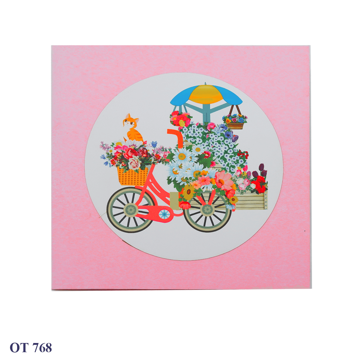 Flowers Cart Pop Up Card