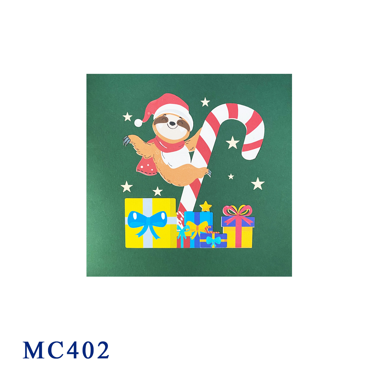 Christmas Sloth Pop Up Card